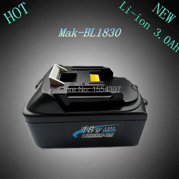 

Spare 3000mAh Rechargeable Li-ion Power Tool Battery Replacement for Makita 18V BL1830 LXT400 194205-3 194230-4 BL1815 18 Volt