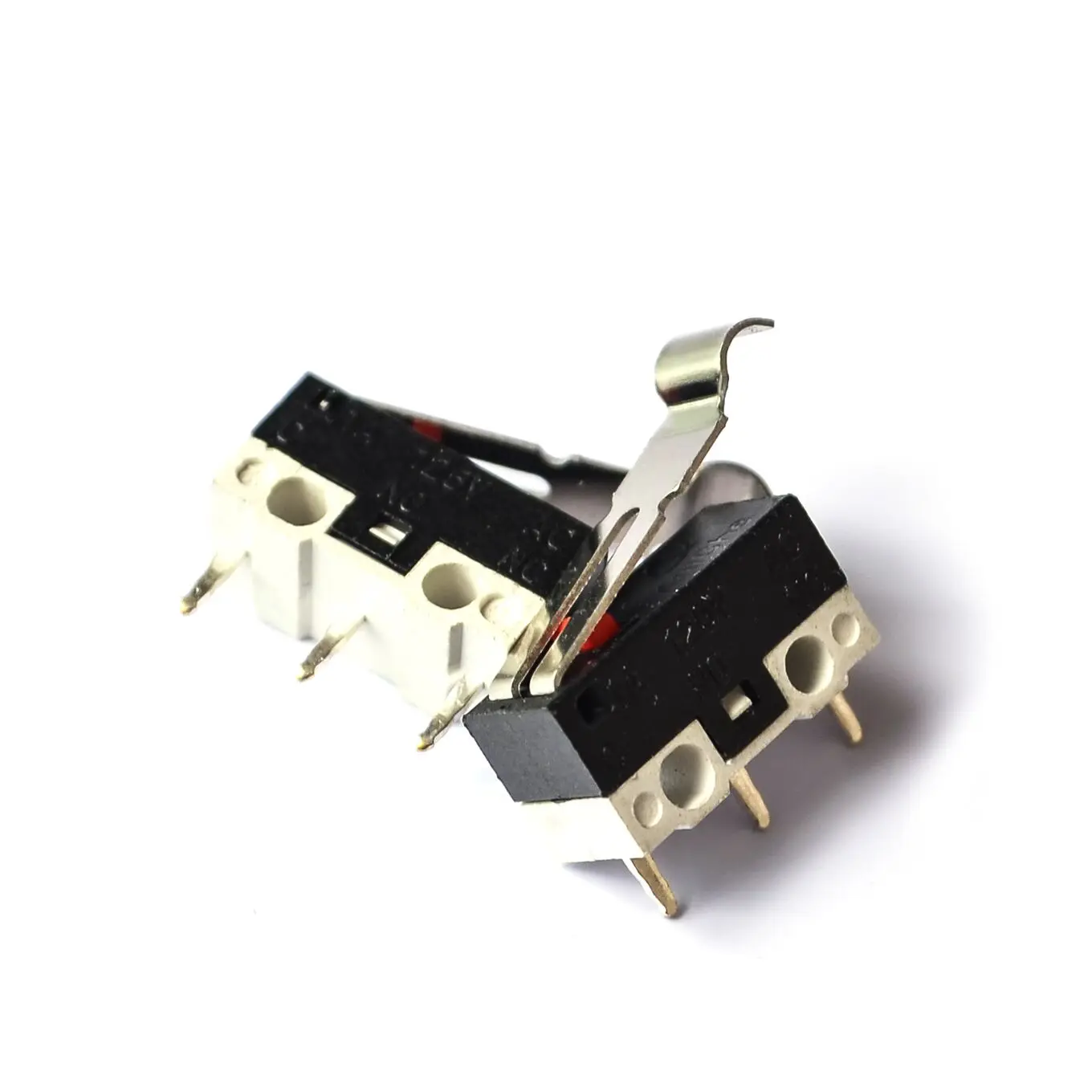 

10pcs Limit Microswitch With Three Straight Legs Mouse Side Key Momentary Micro Limit Switch 1A/125VAC For Makerbot MK7/ MK8