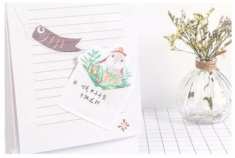 30 страниц/упаковка Wish of Rbbit memo pad Sticky Notes Memo notebook канцелярские принадлежности Papelaria Escolar школьные принадлежности