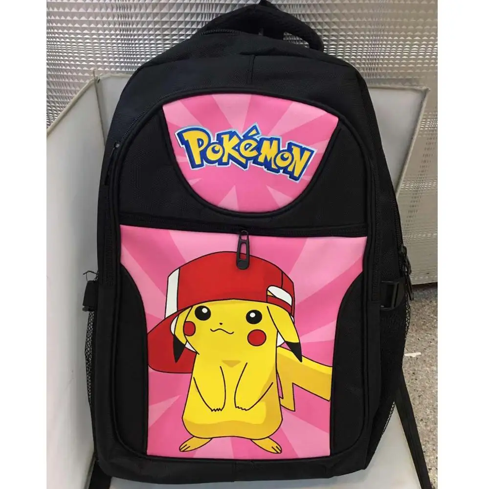 Pokemon 1 Аксессуары для путешествий рюкзак из аниме One Punch Man высокой емкости мужская и женская сумка с двойным плечом школьная сумка - Цвет: Pokemon 1