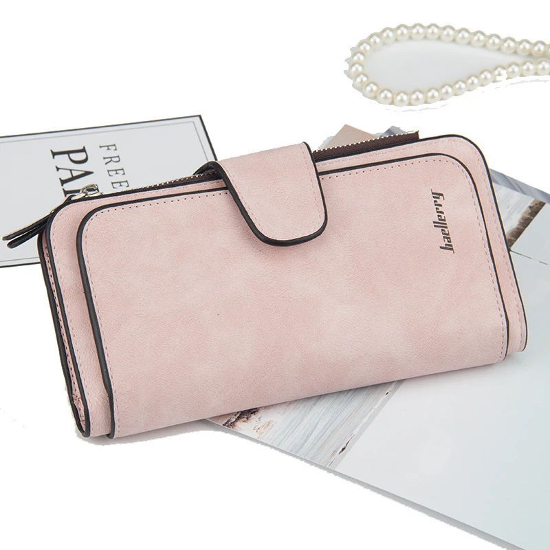 Baellerry Brand Wallets Women Scrub Leather Lady Purses High Quality Ladies Clutch Purse Long Female Wallet Carteira Feminina.