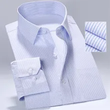 CARFANTE Осенняя брендовая деловая рубашка с длинными рукавами, Мужская Дизайнерская рубашка в полоску, размер S-4XL