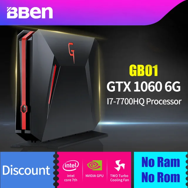 Best Price BBEN GB01 Box Gaming Computer Win 10 Intel I7 7700HQ CPU NVIDIA GTX1060 No/8G/16G/32G Ram SSD/HDD RJ45 WIFI BT4.0 Mini Computer Best Price BBEN GB01 Box Gaming Computer Win 10 Intel I7 7700HQ CPU NVIDIA GTX1060 No/8G/16G/32G Ram SSD/HDD RJ45 WIFI BT4.0 Mini Computer