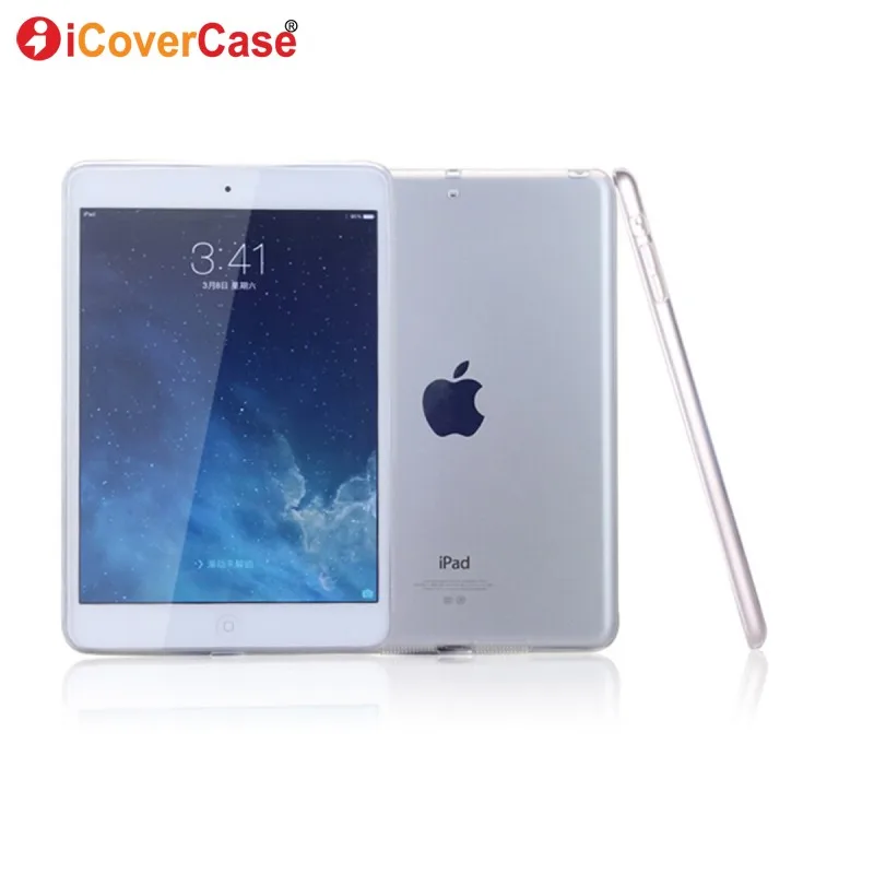 

Protector Shell Case For Apple iPad Air iPad 5 iPad5 Silicon Cases Cover Clear Color Soft Skin Tablets Pad Accessory Etui Coque