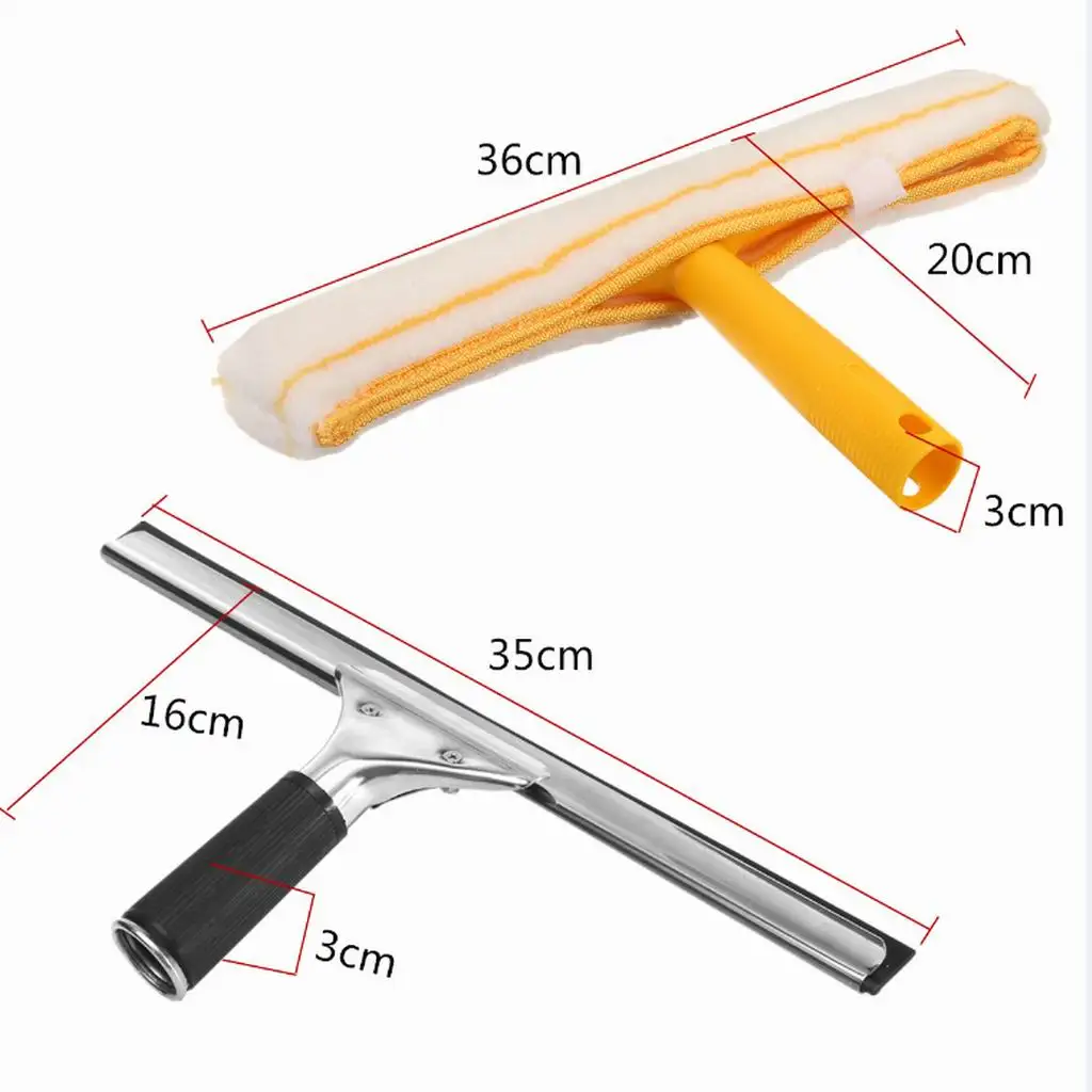 2pcs Car Window Glass Wiper Cleaner Spray Water Brushes Cleaning Washing Kit