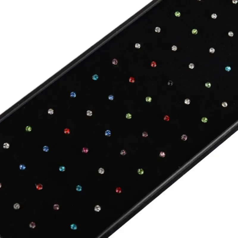60/40x 316L Surgical Steel Piercing Nose Ring Shellhard Crystal Rhinestone Nose Stud Rings Mix Colors Clear Fashion Body Jewelry
