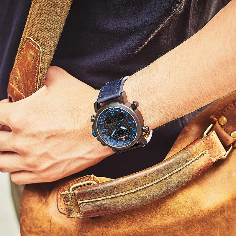 Luxury Brand NAVIFORCE Men Military Quartz Watches Men's LED Date Analog Digital Watch Male Casual Sport Clock Relogio Masculino