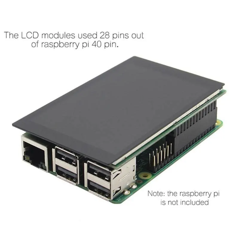 

3.5 Inch Display with Model B Heat Sinks For Raspberry Kits Durable PC Computer For RasPi 3 Kits Raspberry Pi 3 Kits