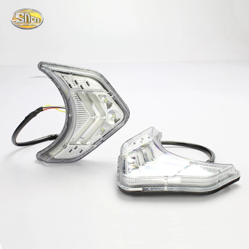 SNCN LED daytime running lights for Kia Sorento 2009 2010 2011 2012 Fog lamp 12V ABS DRL