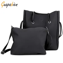 Moda Casual 1 Unidades Guapabien Mujeres Bolsas de Hombro Correa Larga Compuesta Bolso de Totalizadores Del Bolso Barato Bolso de Cuero Suave de Las Mujeres Conjuntos