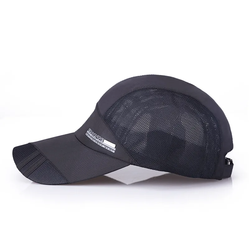 Летний стиль г. Мужская бейсболка сетки дышащая удобная Регулируемая Snapback лучшие мужские Sun Hat 8 Цвет по выбору - Цвет: black