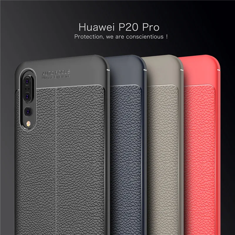 Мягкий чехол из ТПУ с узором Личи для Huawei Nova 3 4 P20 P30 Pro Lite Honor 8A 8C 8X Max V20 Mate 20 X Y7 Y9 2019