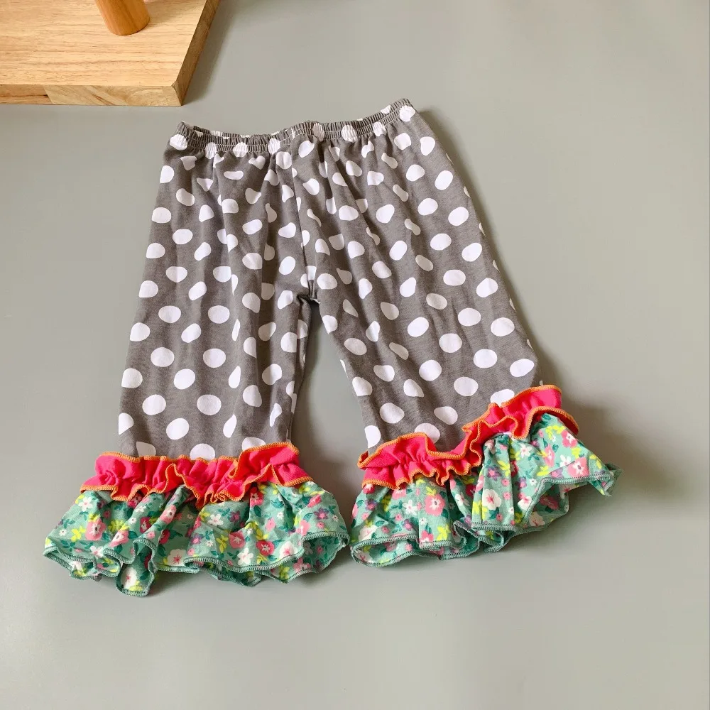 

Hot Sale Summer Children Fashion Baby Girls Knee Pants Dots Pattern Printed and Kids For Infants birthday present