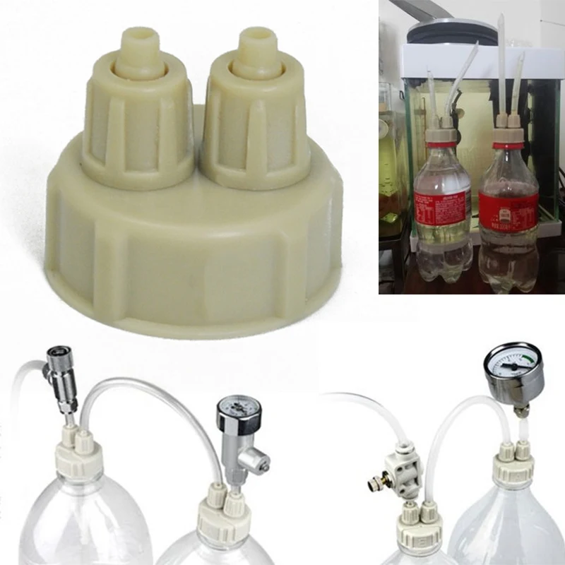 

Mayitr DIY Aquarium CO2 System Generator Moss Plant Part Kit Bottle Cap Generator with 2 Joint Fish Tank Air Diffuser Tools