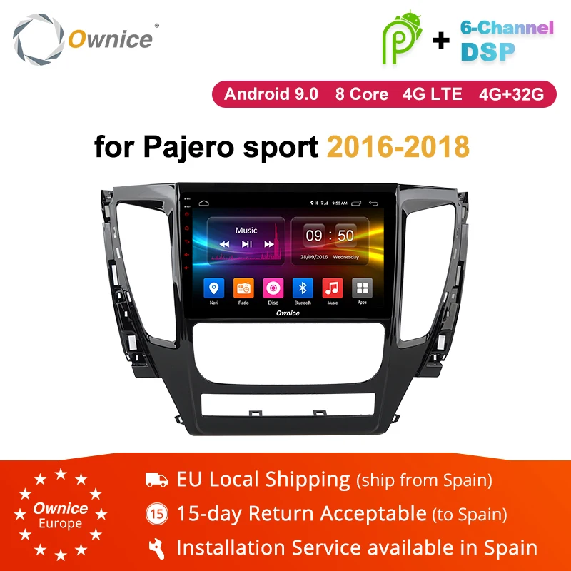 Ownice K1 K2 K3 K5 K6 2 DIN Android 9 0 автомобильный Радио Стерео gps Navi для Mitsubishi Pajero Sport 2016-2018 DVD