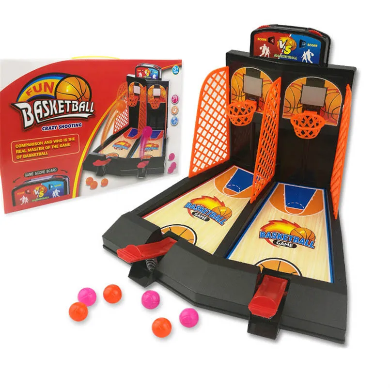 price reduction  Mini Desktop Finger Basketball Shoot Interactive Battle Toys Family Fun Table Games Machine Anti-st
