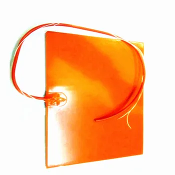 

340*460*1.5mm Heat Pad for 3d Printer Flexible silicone rubber heater 110v 800w 100K thermistor tape 1 side 1000mm lead wire