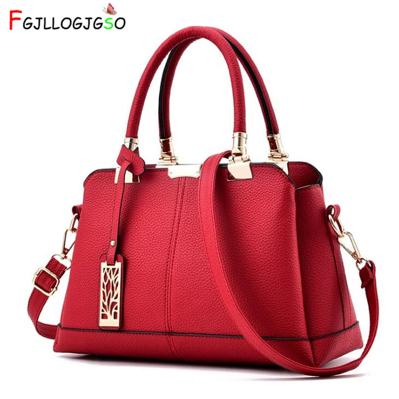

FGJLLOGJGSO Women's handbag 2019 New Women Crossbody Bags Casual Women PU Leather Handbag Lady Classic Shoulder Bags Female Tote