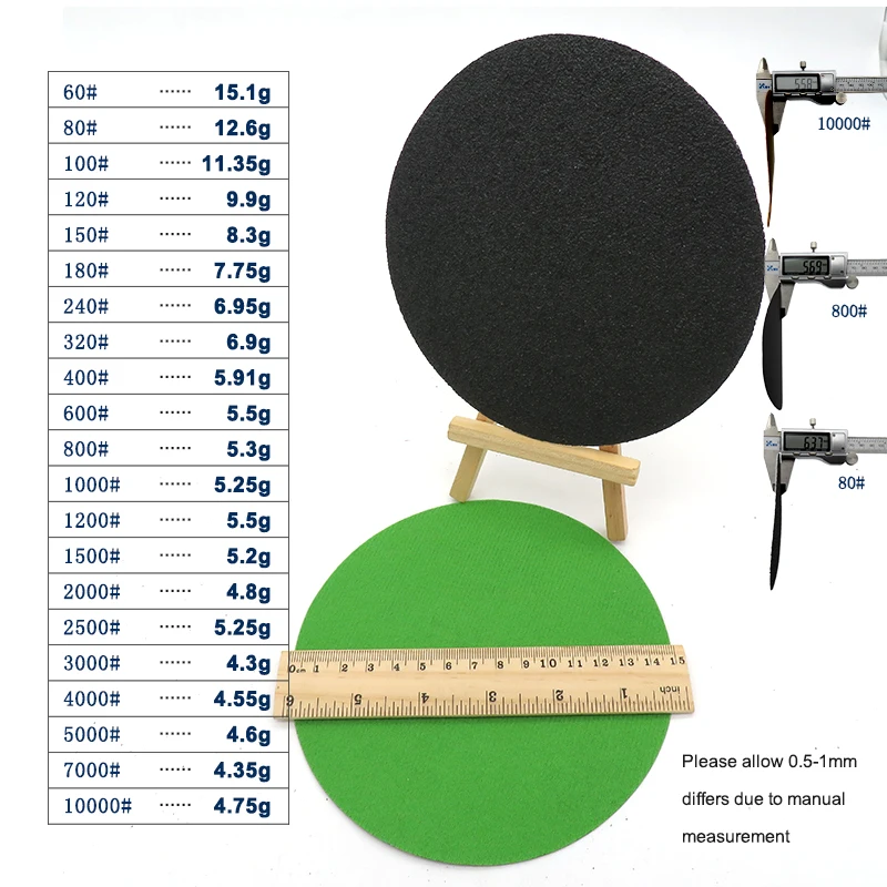 10 шт. 6 дюймов 150 мм водонепроницаемый наждачная бумага крюк и петля шлифовальные диски карбид кремния 60 до 10000 крупы для полировки и шлифования