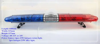

Higher star 140cm DC12/DC24V 184W Halogen Rotate warning lightbar, ambulance lightbar,emergency lightbar,waterproof