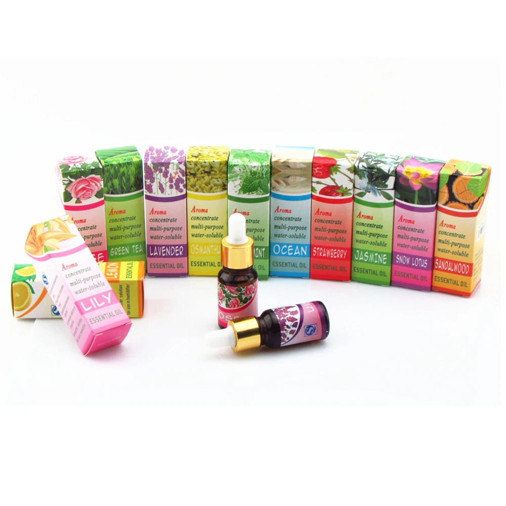 

10MLEssential Oil Water Soluble Herb Oil Therapeutic Grade Aromatherapy Scent for Diffuser Humidifier Water-soluble Oil 12 Kinds