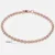 585 Rose Gold Curb Snail Foxtail Venetian Link Chains Bracelets for Women & Men 11
