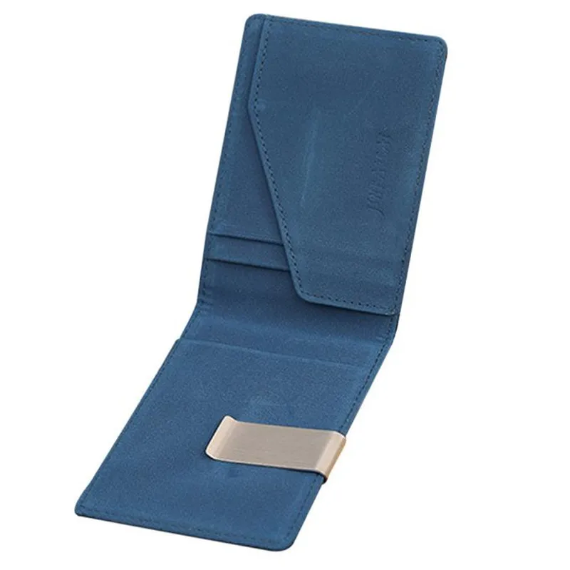 

2019 Mens Leather Magic Credit Card ID Holder Money Clip Wallet PU Leather