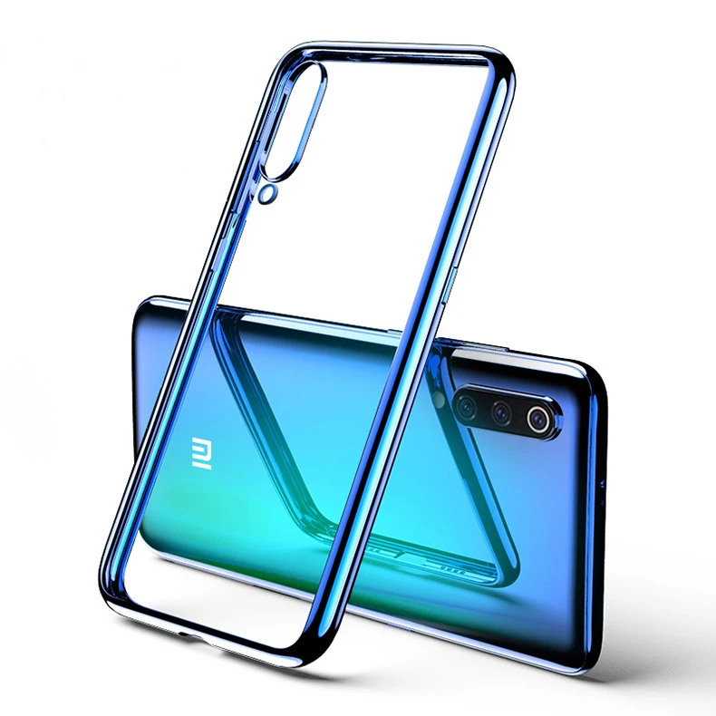 

For Xiaomi Mi 9 Case Soft TPU Transparent Slim plating Protective Back Cover Case for xiaomi mi 9 Se 9se mi9 full cover shell