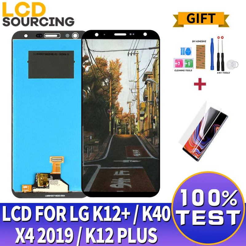 

5.7 inch For LG K12 PLUS lcd X4 2019 LCD Display Touch Screen Digitizer Assembly + Frame For LG k40 Display Replacement Screen