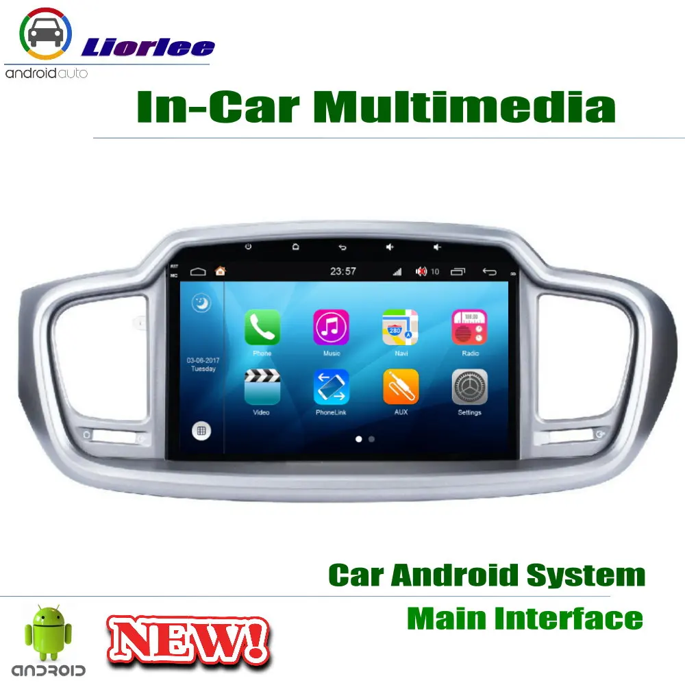 Top 10.1" HD 1080P IPS LCD Screen Android 8 Core For Kia Sorento 2015~2018 Car Radio BT 3G/4G WIFI AUX USB GPS Navi Multimedia 1