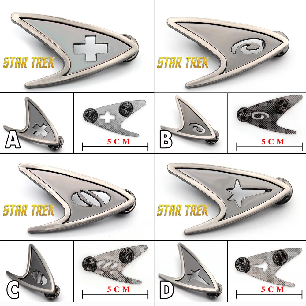 

Star Trek Captain Kirk Starfleet Command Division Insignia Symbol Metal Badge Pin Brooch Chest Ornament Cosplay Collection Gift