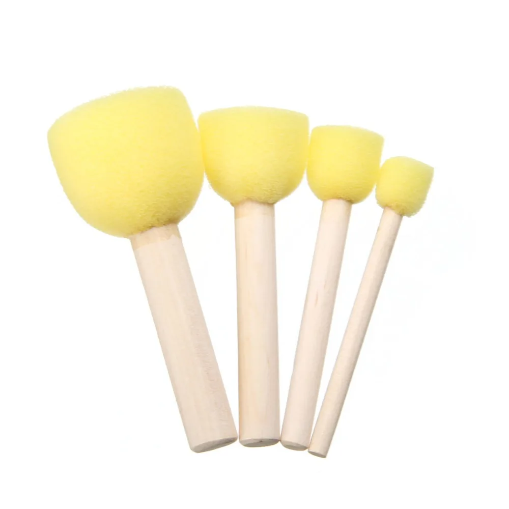 

Mayitr 20Pcs/set DIY Stencil Sponge Brush Dabbers Sponge Paint Tool Furniture Craft Sponge Paint Foam For Art Painting Cleaning