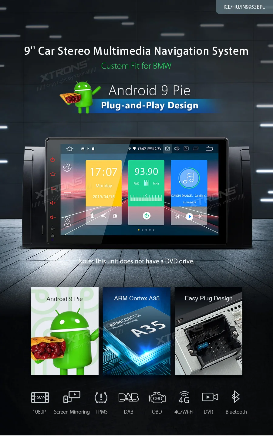 Top 9" Android 9.0 Pie OS Car Multimedia GPS Radio for BMW X5 E53 1999-2006 & E39 M5 1999-2003 & E39 1995-2003 & E38 1994-2001 1 Top 9" Android 9.0 Pie OS Car Multimedia GPS Radio for BMW X5 E53 1999-2006 & E39 M5 1999-2003 & E39 1995-2003 & E38 1994-2001 1