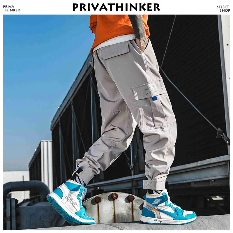 Privathinker мужские уличные брюки карго одежда 2019 цветные шаровары весенние штаны для