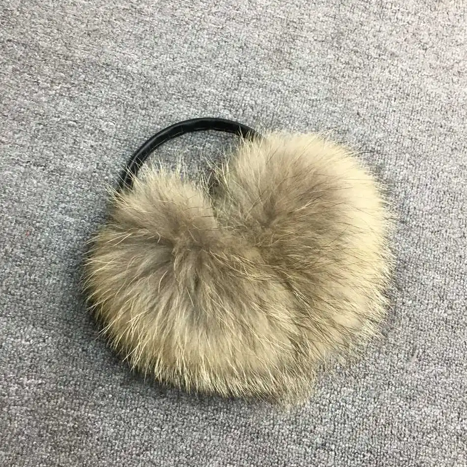natural fox fur winter earmuffs  (27)