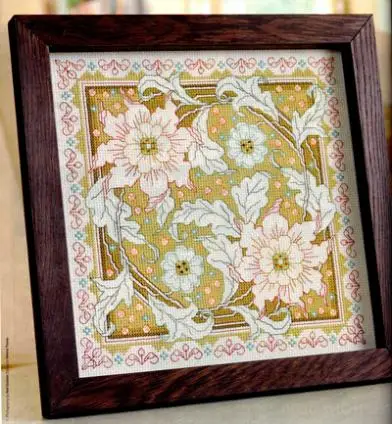 

Fishxx Cross Stitch Cross198-9flowers[elegant]European design,soluble printing,100% accurate pattern,11CT,Need to embroidery