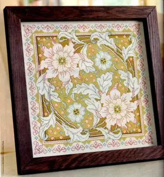 

Fishxx Cross Stitch Cross198-9flowers[elegant]European design,soluble printing,100% accurate pattern,11CT,Need to embroidery