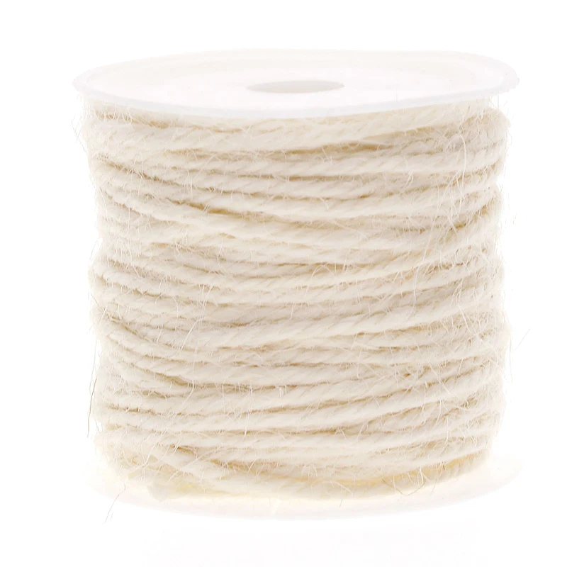 10 м DIY Цветная пеньковая веревка 2 мм натуральный джутовый шнур толстая веревка для домашней одежды Швейные тканевые шнуры#259337