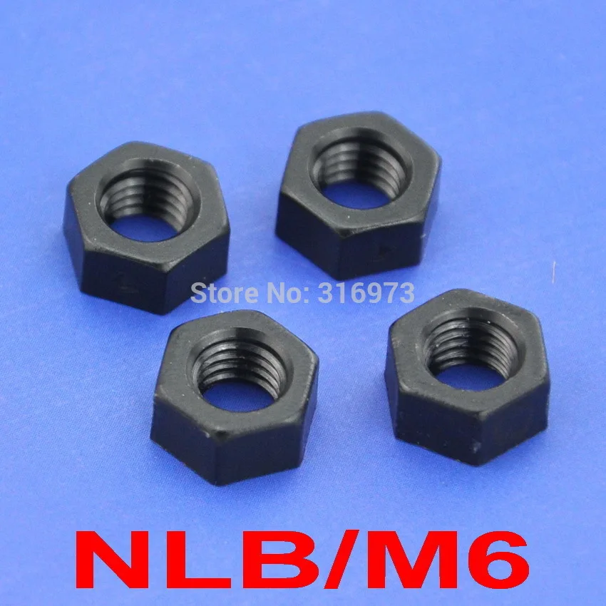 

( 10 pcs/lot ) Metric M6 Black Nylon Hexagonal Nut.