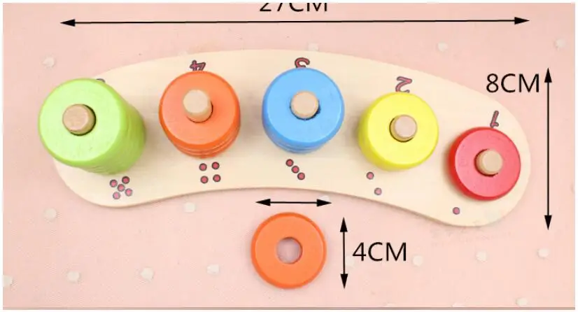 Игрушек! Новое поступление Монтессори обучающая деревянная игрушка красочная математическая логарифмическая доска игрушка для раннего обучения 1 шт