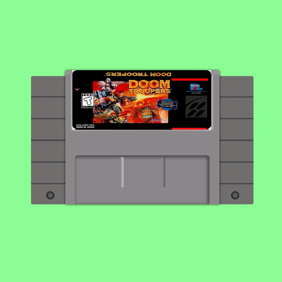 Новое поступление 16bit карточки для Супер игры Doom Troopers|doom troopers|16bit game card16bit |