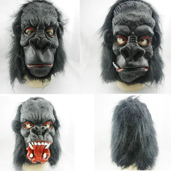 

2016 Scary Horror Big Ear Donkey Kong Latex Gorilla Masks Full Face Halloween Props Adult Man Costumes Masquerade Party Suppies