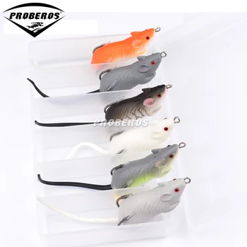 

Top Mice Lure Fishing Bait 6pc/lot soft bait 6 color fishing lure with Box 2.7"-6.86cm/0.41oz-11.64g fishing tackle