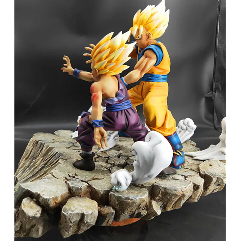 13 "Dragon Ball Z статуя Saiyan Son Goku/бюст героя Сын Гохан полный Длина портрет Отец и сын волна анимационная фигурка GK Ящик для игрушек 32 см B622