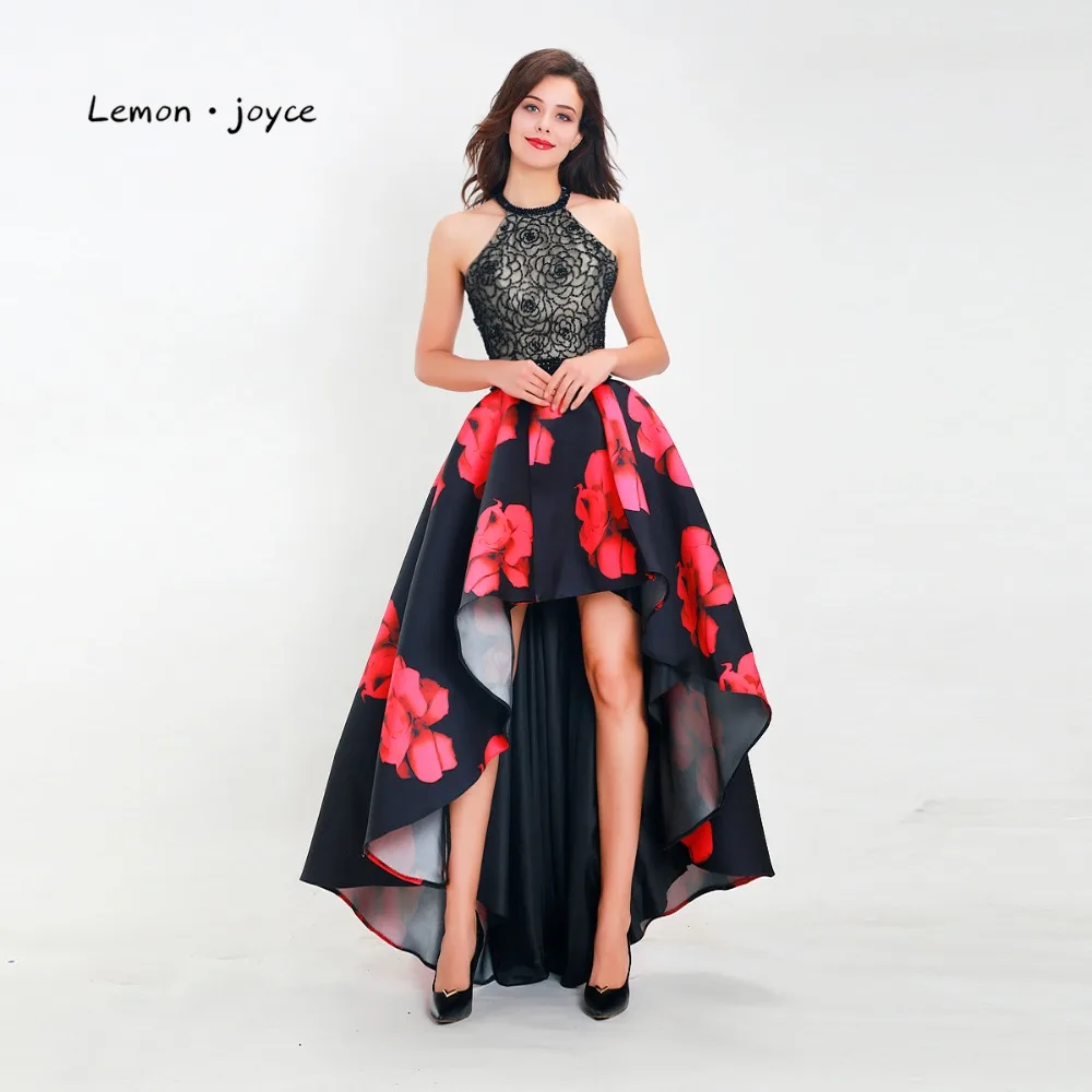 Lemon joyce платье для выпускного вечера с принтом розы 2020 модное вечернее лямкой на