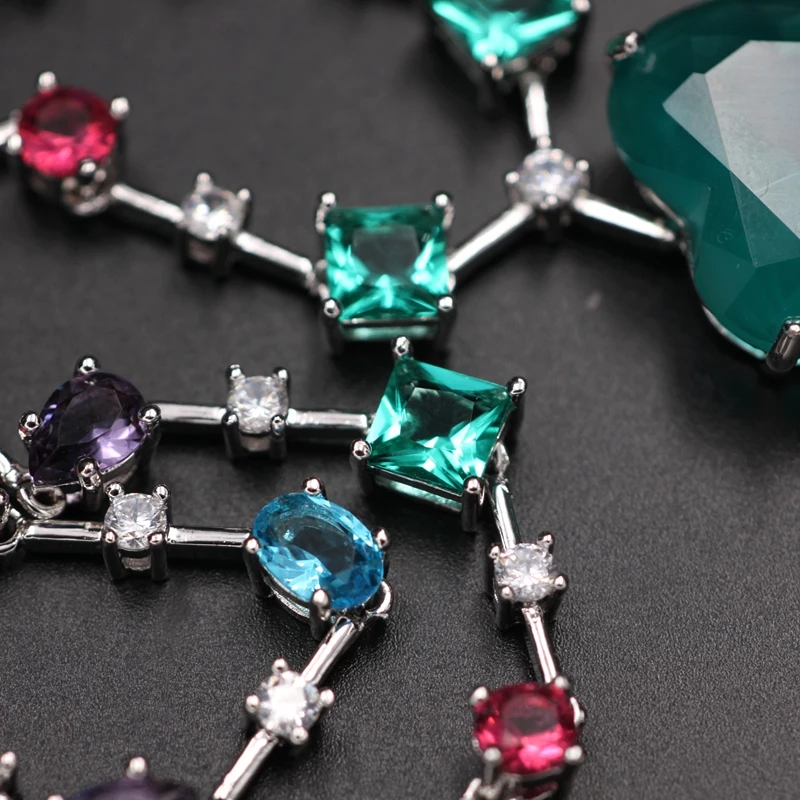zircônia cúbico feminino gargantilha colar de cristal