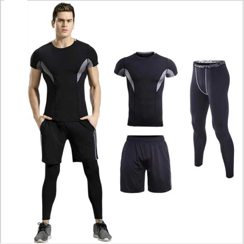 

Newest men running set 4 colors 3pcs/set men sportswear tracksuits sport costumes for men gym clothing men sweatshirts