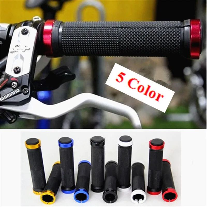 Durable Anti slip Soft Rubber Aluminum Alloy Integrated Lockable Handlebar Grips for Mountain