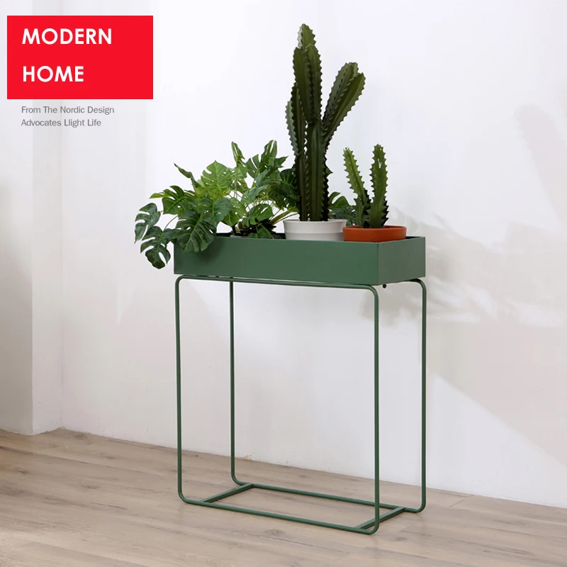 

Modern Loft Metal Flower Plant Shelf Stand Side Table storage Minimalist Modern Side Storage Table multifunction decoration