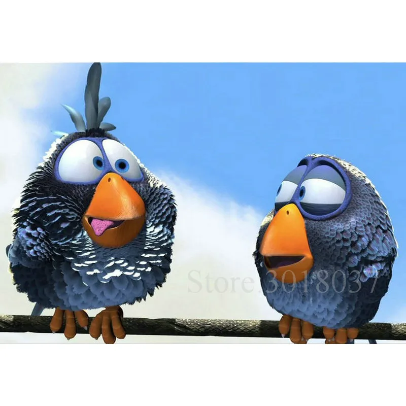 

5D Diy Diamond Painting Cross Stitch Resting Chatting Bird Needlework Diamond Embroidery Full Round Mosaic Decoration Resin Kits